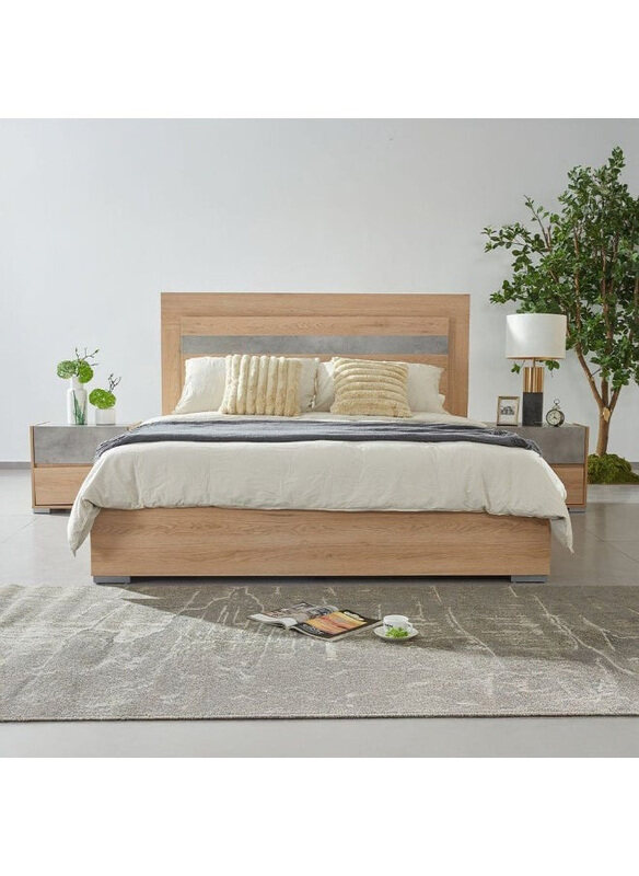 Danube Home Edison King Bed Set with Led, 2 Nightstands, Dresser, Mirror, Oak/Cement
Danube Home Edison King Bed Set with Led, 2 Nightstands, Dresser, Mirror, Oak/Cement
