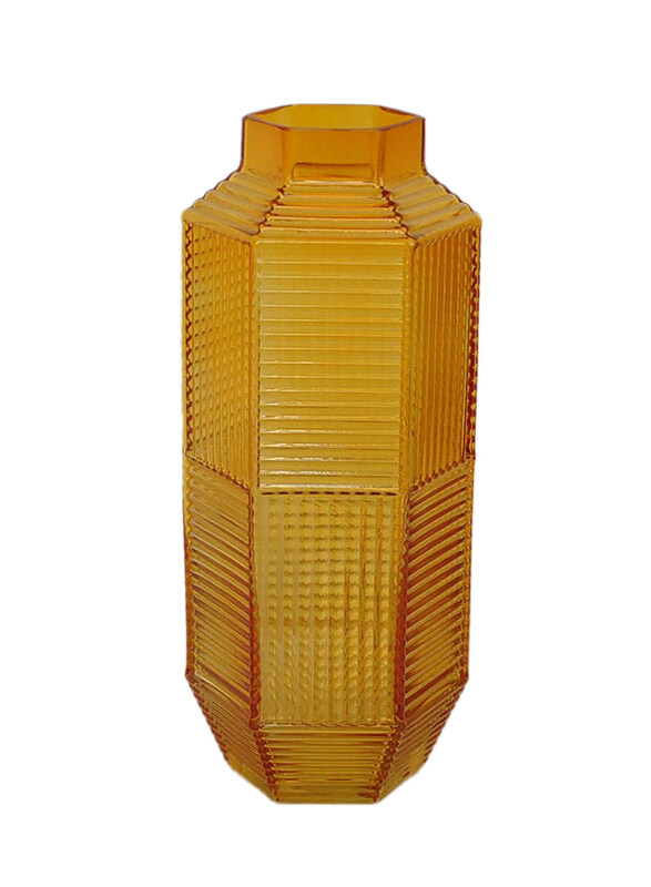 Danube Home Kiyan Glass Flower Vase for Centerpieces, 11.5 x 11.5 x 30 cm, Yellow
Danube Home Kiyan Glass Flower Vase for Centerpieces, 11.5 x 11.5 x 30 cm, Yellow