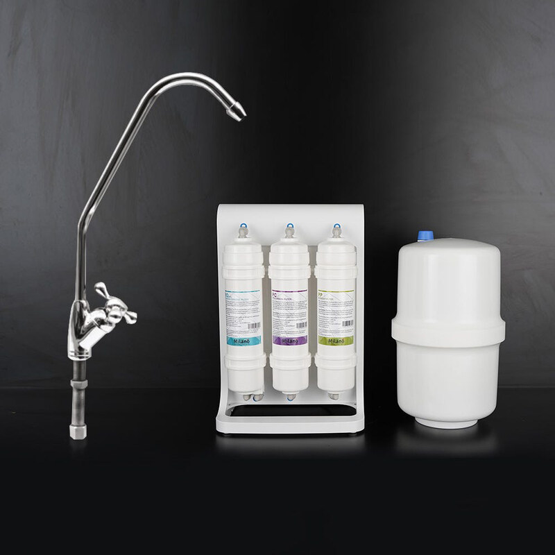 Danube Home Milano RO System Water Filter Under The Sink with Acrylic Water Purifier, White
Danube Home Milano RO System Water Filter Under The Sink with Acrylic Water Purifier, White