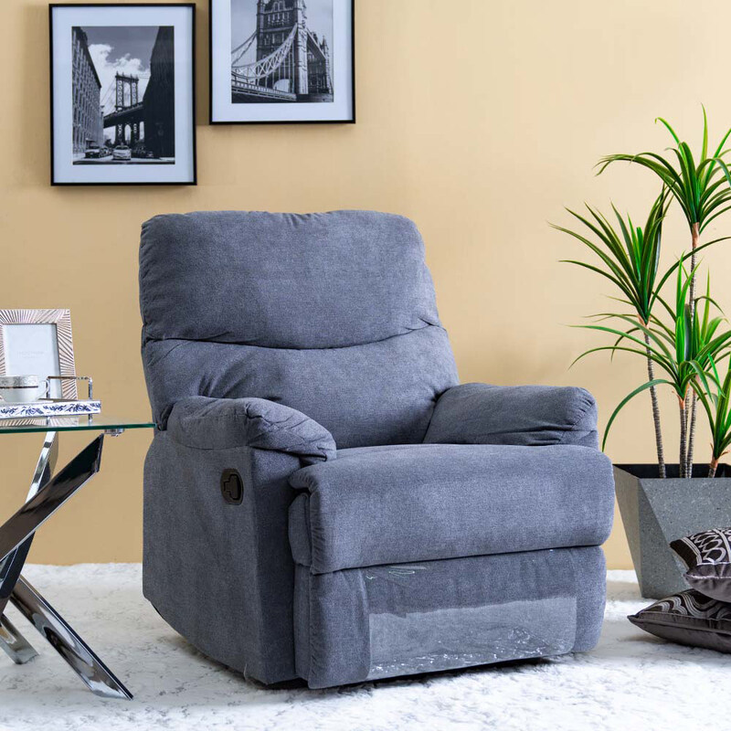 Danube Home V2 Benedict 1 Seater Fabric Recliner Modern Design One Seat Relaxing Chair, Dark Grey
Danube Home V2 Benedict 1 Seater Fabric Recliner Modern Design One Seat Relaxing Chair, Dark Grey