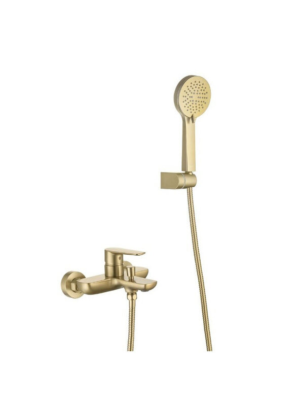 Danube Home Cali Wall Mounted Bath Shower Mixer Set Brass Shower Mixer Bath Room Fixture Hot & Cold Bathtub Faucet Shower Tap For Bathroom Toilet, Gol
Danube Home Cali Wall Mounted Bath Shower Mixer Set Brass Shower Mixer Bath Room Fixture Hot & Cold Bathtub Faucet Shower Tap For Bathroom Toilet, Gol