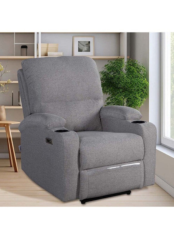 Danube Home Fantom 1-Seater Fabric Recliner with USB Relaxing Chair, Modern Design One Seat Sofas Comfortable Living Room Furniture, L 83 x W 95 x H 9
Danube Home Fantom 1-Seater Fabric Recliner with USB Relaxing Chair, Modern Design One Seat Sofas Comfortable Living Room Furniture, L 83 x W 95 x H 9