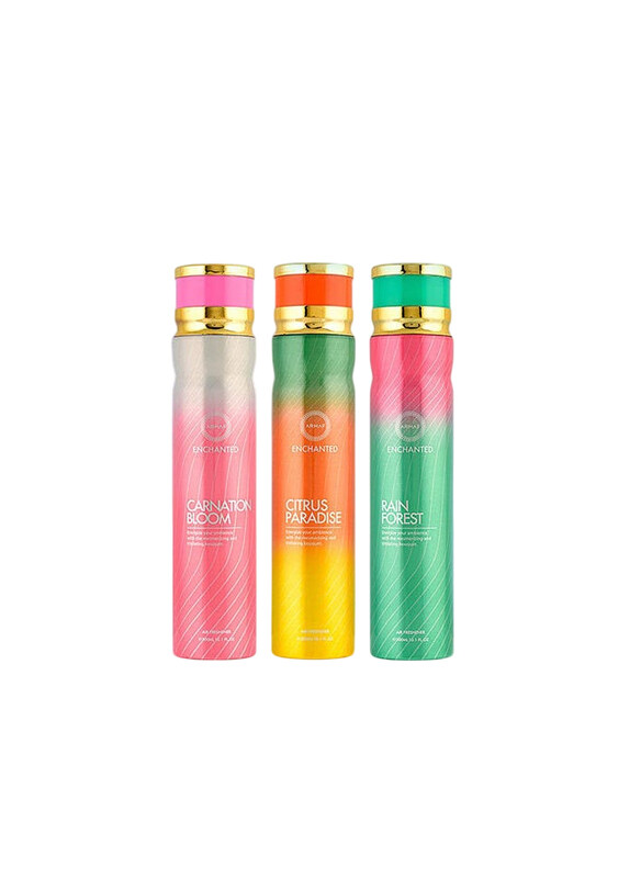 Danube Home Armaf Carnation Bloom Citrus Paradise & Rain Forest Scents & Fragrances, 3 Piece, Multicolour
Danube Home Armaf Carnation Bloom Citrus Paradise & Rain Forest Scents & Fragrances, 3 Piece, Multicolour