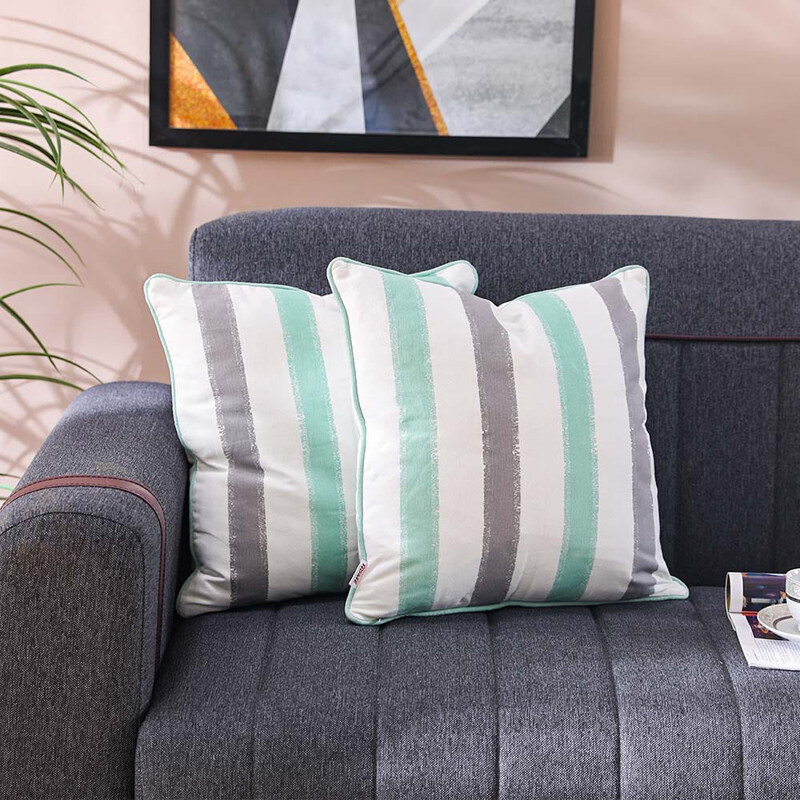 Danube Home 2-Piece Bliss Brilliant 100% Cotton Cushion Set, 45 x 45cm, Blue/Grey
Danube Home 2-Piece Bliss Brilliant 100% Cotton Cushion Set, 45 x 45cm, Blue/Grey