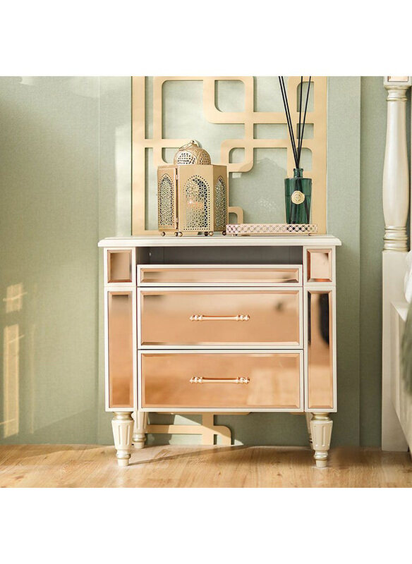 Danube Home Avniel Multifunctional Bedside Night Stand Table, Teak Mirror/Champagne
Danube Home Avniel Multifunctional Bedside Night Stand Table, Teak Mirror/Champagne