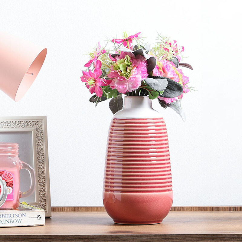 Danube Home Cellena Stripe Flower Vase for Centerpieces, 12 x 12 x 23.5 cm, Pink
Danube Home Cellena Stripe Flower Vase for Centerpieces, 12 x 12 x 23.5 cm, Pink
