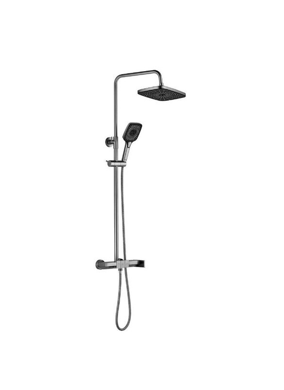 Danube Home Mila Rain Shower Mixer with Shower Set Brush Nickel Metal Body Shower Panel Rain Shower Set For Toilet Bathroom Washroom Shower Room, Chro
Danube Home Mila Rain Shower Mixer with Shower Set Brush Nickel Metal Body Shower Panel Rain Shower Set For Toilet Bathroom Washroom Shower Room, Chro