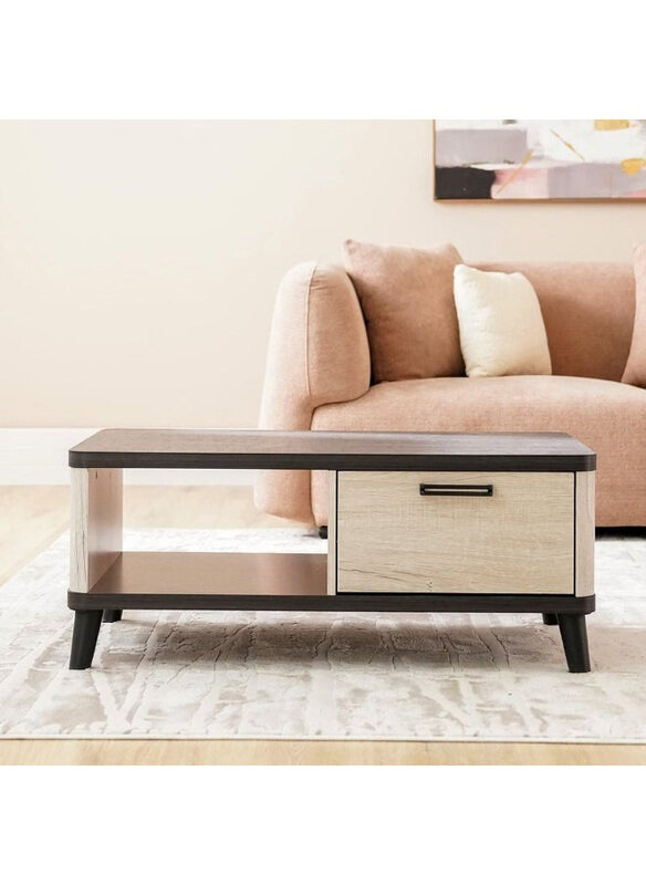 Danube Home Kirwin Centre Table With 1 Drawer Multifunctional Living Room Coffee Table Modern Design Furniture for Home, Grey Oak/Black
Danube Home Kirwin Centre Table With 1 Drawer Multifunctional Living Room Coffee Table Modern Design Furniture for Home, Grey Oak/Black