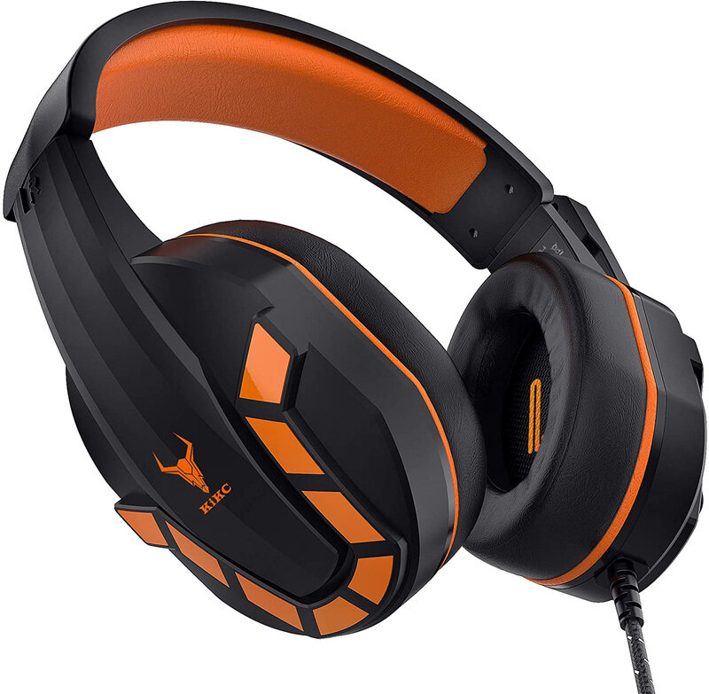 Kikc 3.5mm Jack Over-Ear Noise Cancelling PS-4 Gaming Headset with Flexible Microphone & Volume Control for PS4/Xbox One, Black/Orange
Kikc 3.5mm Jack Over-Ear Noise Cancelling PS-4 Gaming Headset with Flexible Microphone & Volume Control for PS4/Xbox One, Black/Orange