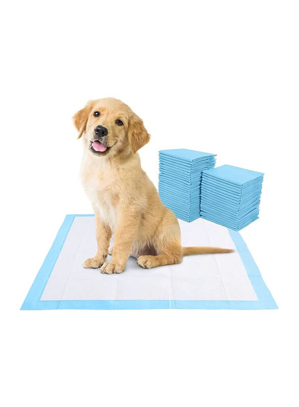 Mumoo Bear Disposable Absorbent Quick Drying Leak-Proof Pets Pee Pads for Potty Training, 45 x 60cm, 50 Pieces, Medium, White/Light Blue
Mumoo Bear Disposable Absorbent Quick Drying Leak-Proof Pets Pee Pads for Potty Training, 45 x 60cm, 50 Pieces, Medium, White/Light Blue