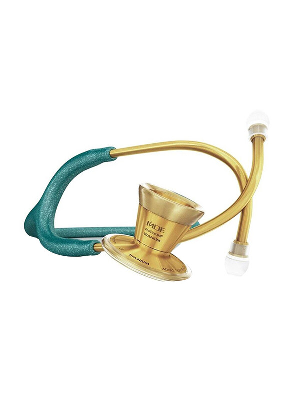 MDF Instruments Procardial Titanium Cardiology Stethoscope, 797TGL21K, Green Glitter/Gold
MDF Instruments Procardial Titanium Cardiology Stethoscope, 797TGL21K, Green Glitter/Gold