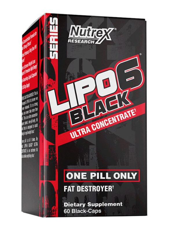 Nutrex Research Lipo 6 Black Fat Destroyer Ultra Concentrate Dietary Supplement, 60 Capsules
Nutrex Research Lipo 6 Black Fat Destroyer Ultra Concentrate Dietary Supplement, 60 Capsules