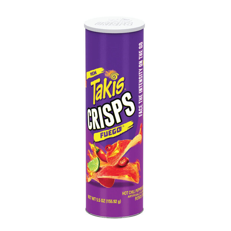 Takis Crisps Fuego Potato Crisps Hot Chili Pepper and Lime Artificially Flavored 5.5 Ounce Canister
Takis Crisps Fuego Potato Crisps Hot Chili Pepper and Lime Artificially Flavored 5.5 Ounce Canister