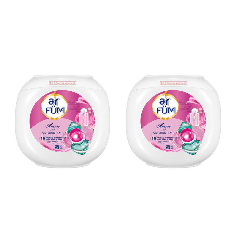 Ar Fum ArFum PODS, 5-in-1 Laundry Detergent Capsules with Scent Booster, Detergent Concentrate, Softener, Color Protect, Stain Remover, 16 Weeks Fragrance, 4
Ar Fum ArFum PODS, 5-in-1 Laundry Detergent Capsules with Scent Booster, Detergent Concentrate, Softener, Color Protect, Stain Remover, 16 Weeks Fragrance, 4