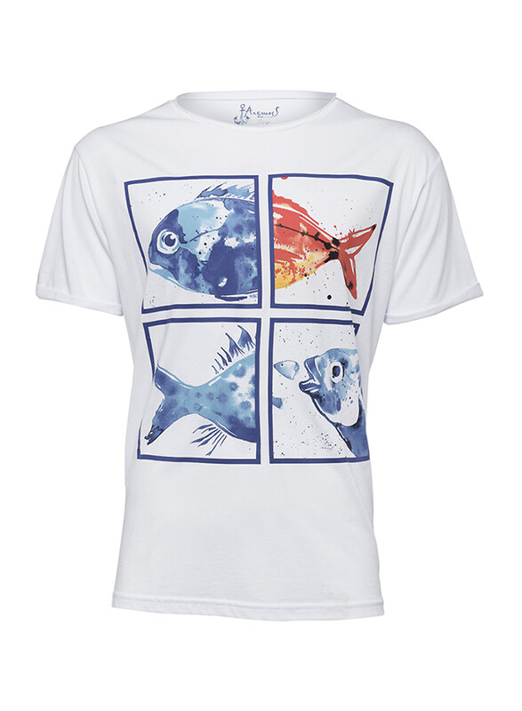 BiggDesign Anemoss Aquarium Short Sleeve Crew T-Shirt for Men, Medium, White/Blue/Orange
BiggDesign Anemoss Aquarium Short Sleeve Crew T-Shirt for Men, Medium, White/Blue/Orange