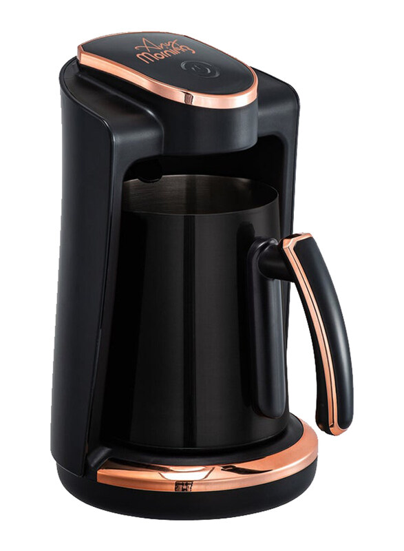 Any Morning 250ml Turkish Coffee Maker with Stainless Steel Double Spout Pot, 400W, LI23201S, Black/Gold
Any Morning 250ml Turkish Coffee Maker with Stainless Steel Double Spout Pot, 400W, LI23201S, Black/Gold