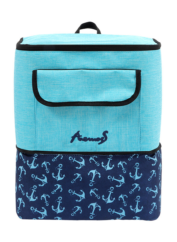 Anemoss Waterproof Double Deck Insulated Lunch Bag for Men and Women, 17 Liters, Blue/Dark Blue
Anemoss Waterproof Double Deck Insulated Lunch Bag for Men and Women, 17 Liters, Blue/Dark Blue
