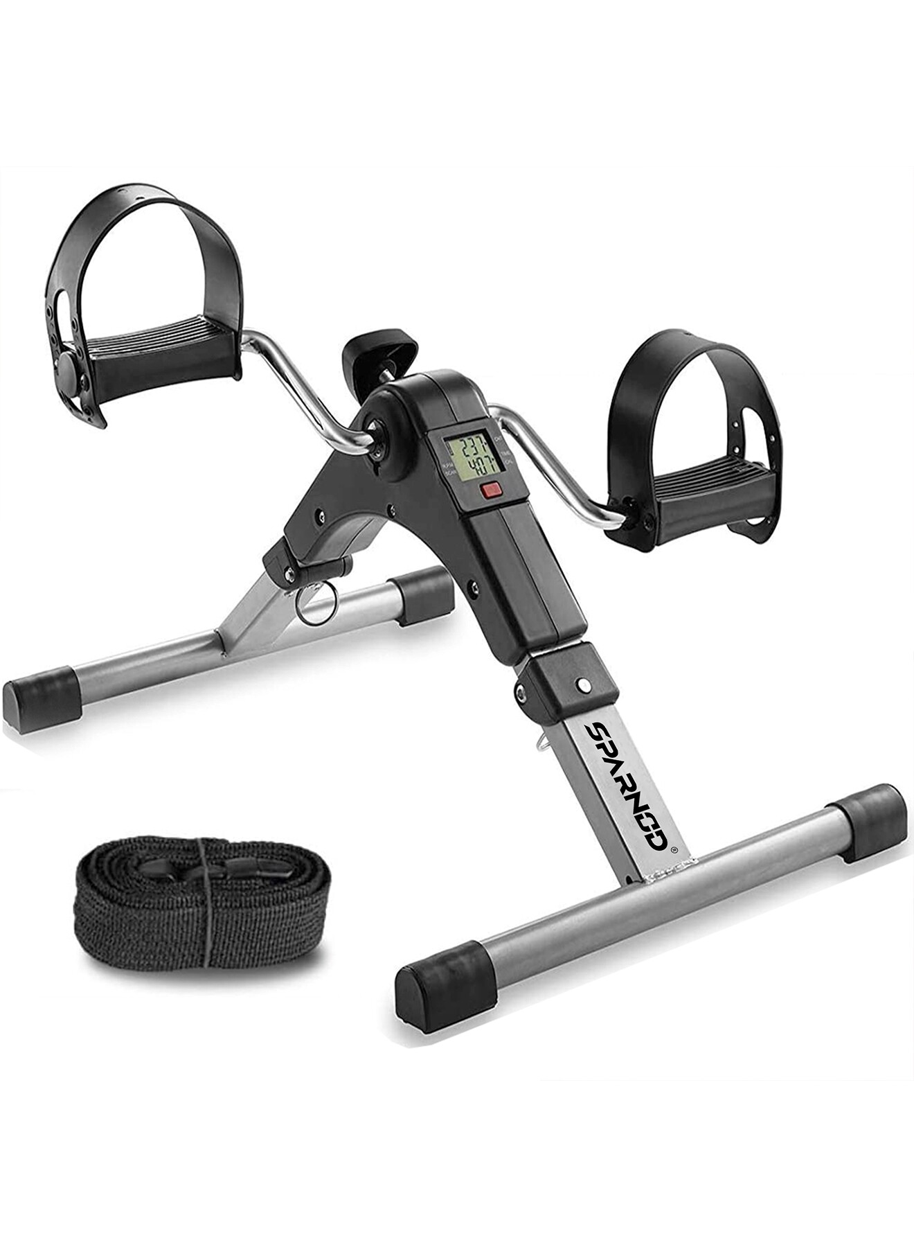 Sparnod Fitness SMB-100 Mini Cycle Pedal Exerciser with Fixing Strap, Adjustable Resistance & Digital Display for Light Exercise of Legs, Arms, & Phys
Sparnod Fitness SMB-100 Mini Cycle Pedal Exerciser with Fixing Strap, Adjustable Resistance & Digital Display for Light Exercise of Legs, Arms, & Phys