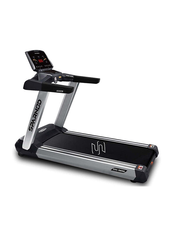 Sparnod Fitness STC-5650 Automatic Motorized Walking & Running Semi-Commercial Treadmill with LED Display, Pulse Sensor & Auto Incline, Black
Sparnod Fitness STC-5650 Automatic Motorized Walking & Running Semi-Commercial Treadmill with LED Display, Pulse Sensor & Auto Incline, Black