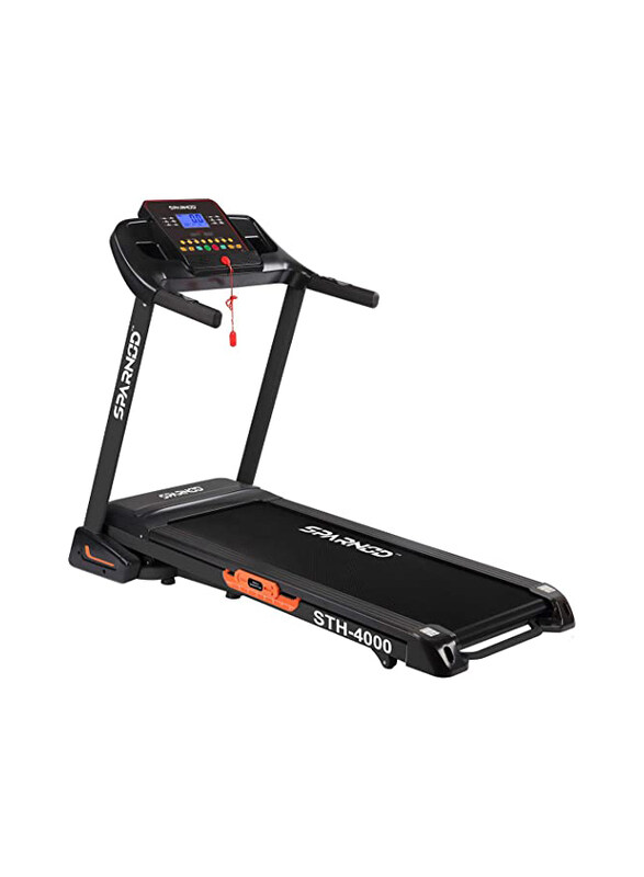 Sparnod Fitness STH-4000 Automatic Foldable Motorized Running Treadmill for Home Use, Black
Sparnod Fitness STH-4000 Automatic Foldable Motorized Running Treadmill for Home Use, Black