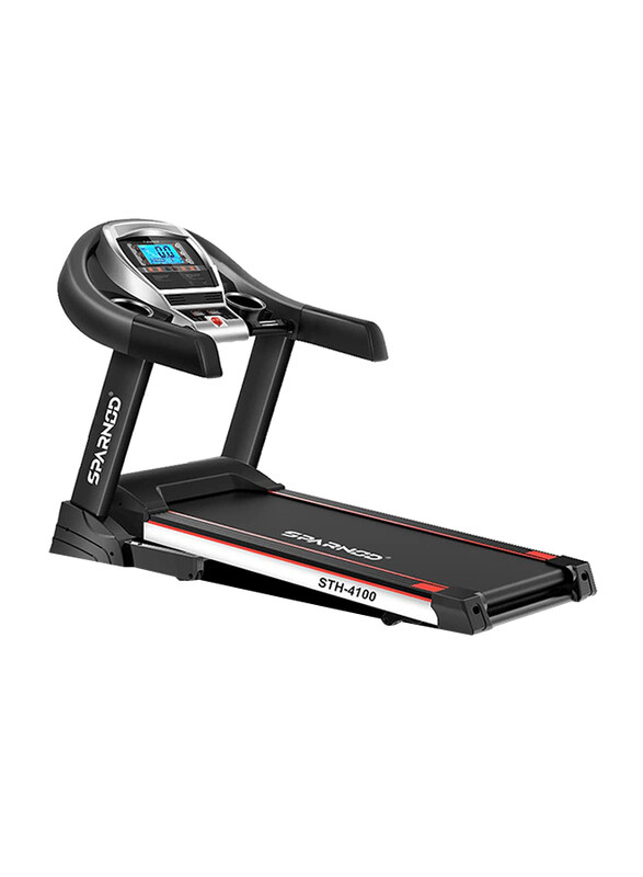 Sparnod Fitness Multi Function 4.5 HP Peak Automatic Foldable Motorized Running Indoor Treadmill, STH-4100, Black
Sparnod Fitness Multi Function 4.5 HP Peak Automatic Foldable Motorized Running Indoor Treadmill, STH-4100, Black