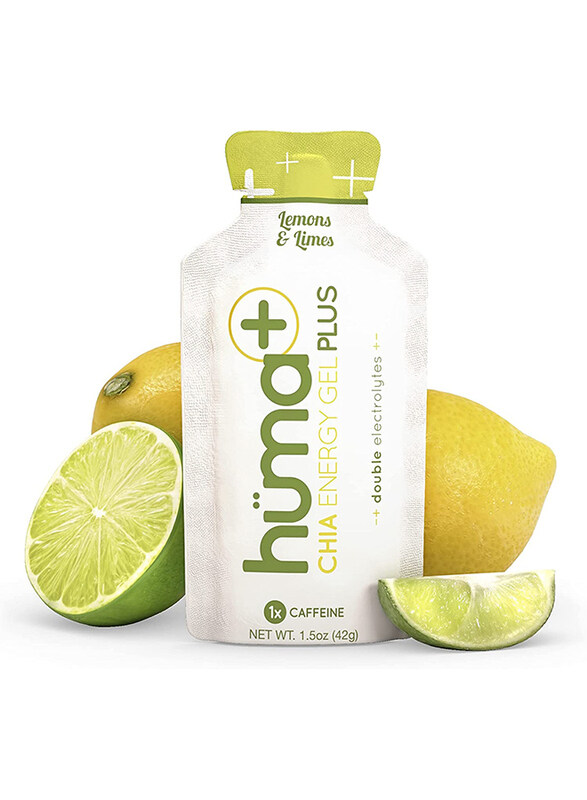 Huma Chia Energy Gel Plus - Lemons & Limes - 9 count x 42g - 23gr Carbs, Double Electrolytes, 1x Caffeine, 25mg Caffeine, 100% All Natural, Vegan, Glu
Huma Chia Energy Gel Plus - Lemons & Limes - 9 count x 42g - 23gr Carbs, Double Electrolytes, 1x Caffeine, 25mg Caffeine, 100% All Natural, Vegan, Glu