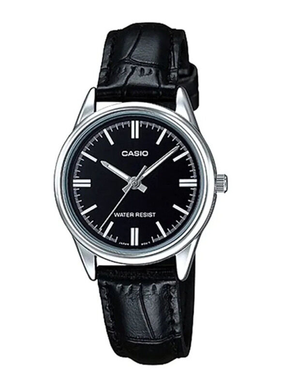 Casio Analog Watch for Men with Leather Band, Water Resistant, LTP-V005L-1BUDF, Black
Casio Analog Watch for Men with Leather Band, Water Resistant, LTP-V005L-1BUDF, Black