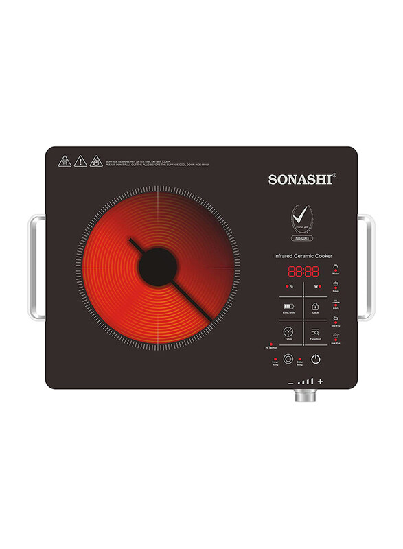 Sonashi 11 Cooking Functions Infrared Ceramic Cooker, 2000W, 6291108476376, Black
Sonashi 11 Cooking Functions Infrared Ceramic Cooker, 2000W, 6291108476376, Black