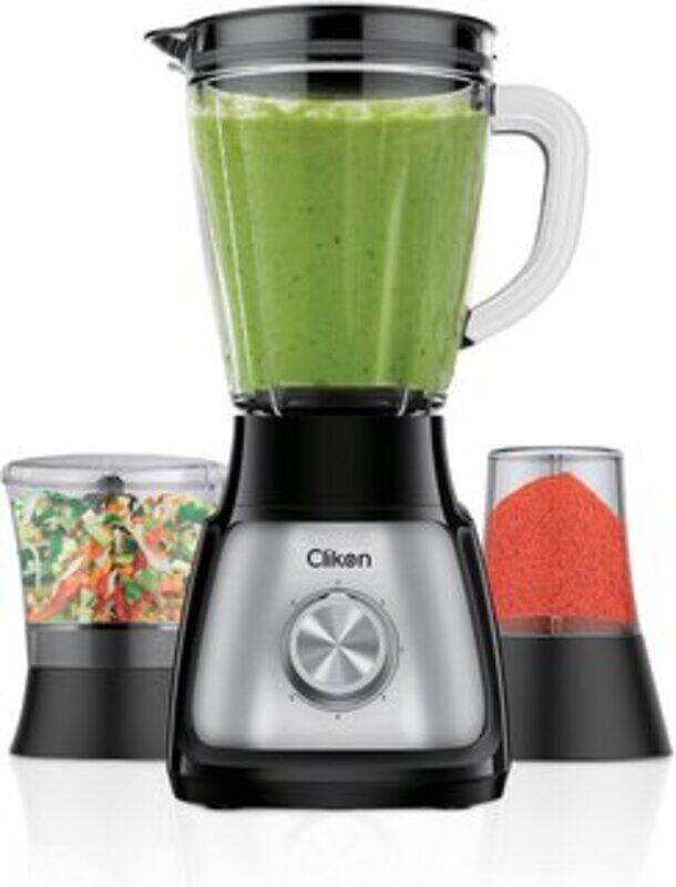 Clickon Clikon CK2647, 3 in 1 High Powered Blender with 1.5L Transparent Jar, 2 Grinder Mills, Stainless Steel Blades
Clickon Clikon CK2647, 3 in 1 High Powered Blender with 1.5L Transparent Jar, 2 Grinder Mills, Stainless Steel Blades