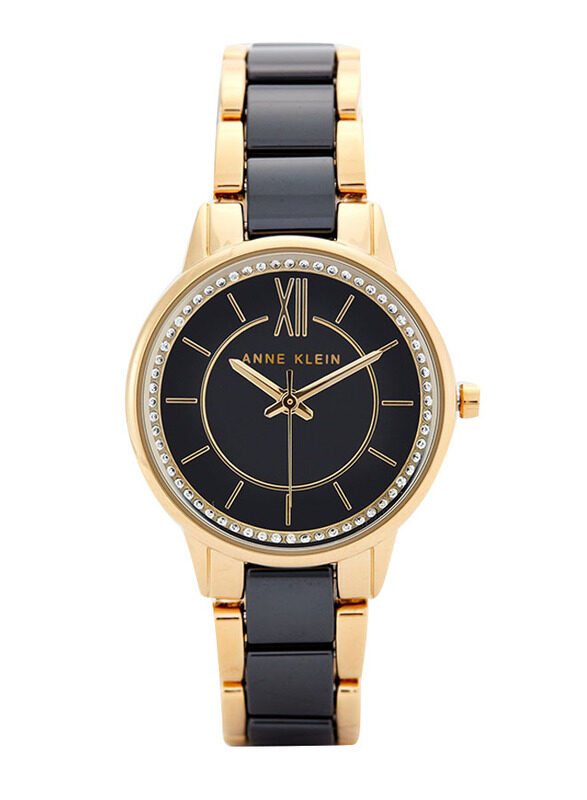 Anne Klein Analog Watch for Women with Ceramic Band, Water Resistant, AK3344BKGB, Gold/Black
Anne Klein Analog Watch for Women with Ceramic Band, Water Resistant, AK3344BKGB, Gold/Black