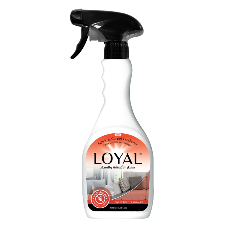 Loyal Fabric & Carpet Technology Sweet Love Fragrance - Odor Control Technology - Long-lasting Freshness - 500 ml
Loyal Fabric & Carpet Technology Sweet Love Fragrance - Odor Control Technology - Long-lasting Freshness - 500 ml