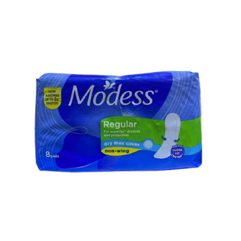 Modess Regular Dry Max Cover Pad Non-Wing - Superior Dryness & Protection - Absorbs Up to 2x Faster - With Close Fit Center - 8 Pads
Modess Regular Dry Max Cover Pad Non-Wing - Superior Dryness & Protection - Absorbs Up to 2x Faster - With Close Fit Center - 8 Pads
