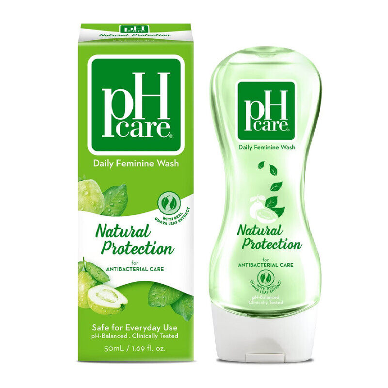 pH care Daily Feminine Wash Natural Protection - With Real Guava Leaf Exract - For Antibacterial Care - Safe for Everyday Use - pH-Balanced & Clinical
pH care Daily Feminine Wash Natural Protection - With Real Guava Leaf Exract - For Antibacterial Care - Safe for Everyday Use - pH-Balanced & Clinical