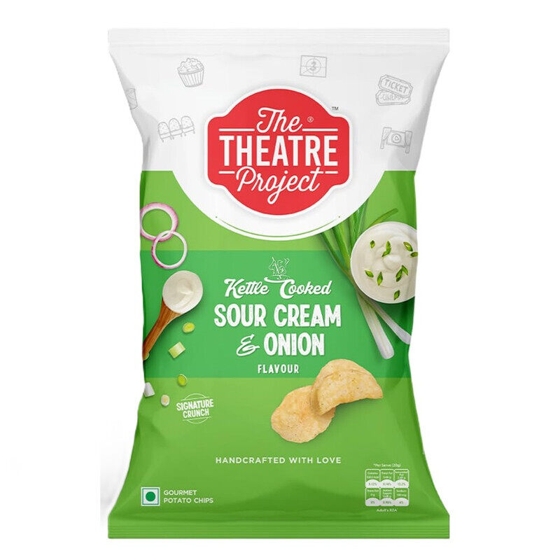 The Theater Project The Theatre Project Sour Cream & Onion Flavor Kettle Cooked Gourmet Potato Chips - Handcrafted with Love - Signature Crunch - 42 grams
The Theater Project The Theatre Project Sour Cream & Onion Flavor Kettle Cooked Gourmet Potato Chips - Handcrafted with Love - Signature Crunch - 42 grams