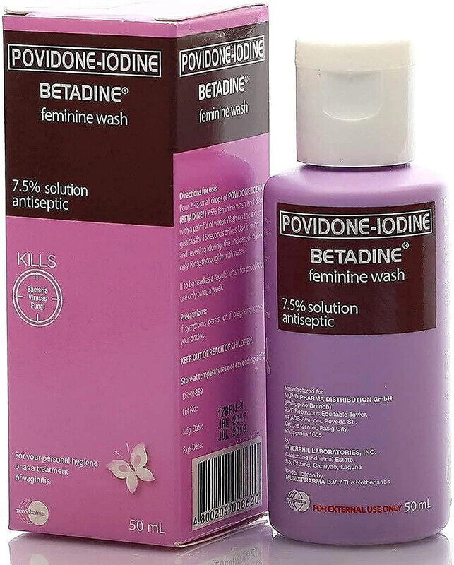 Betadine Povidone-Iodine Feminine Wash - 7.5% Solution Antiseptic - Kills Bacteria, Virus & Fungi - Relieves Itching & Irritation - Treatment of Vagin
Betadine Povidone-Iodine Feminine Wash - 7.5% Solution Antiseptic - Kills Bacteria, Virus & Fungi - Relieves Itching & Irritation - Treatment of Vagin