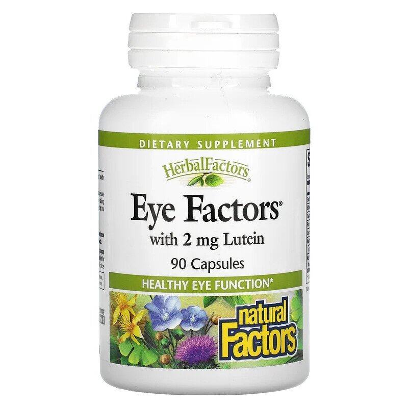Natural Factors Herbal Factors Eye Factors With 2mg Lutein - Dietary Supplement - Healthy Eye Function - 90 Capsules
Natural Factors Herbal Factors Eye Factors With 2mg Lutein - Dietary Supplement - Healthy Eye Function - 90 Capsules