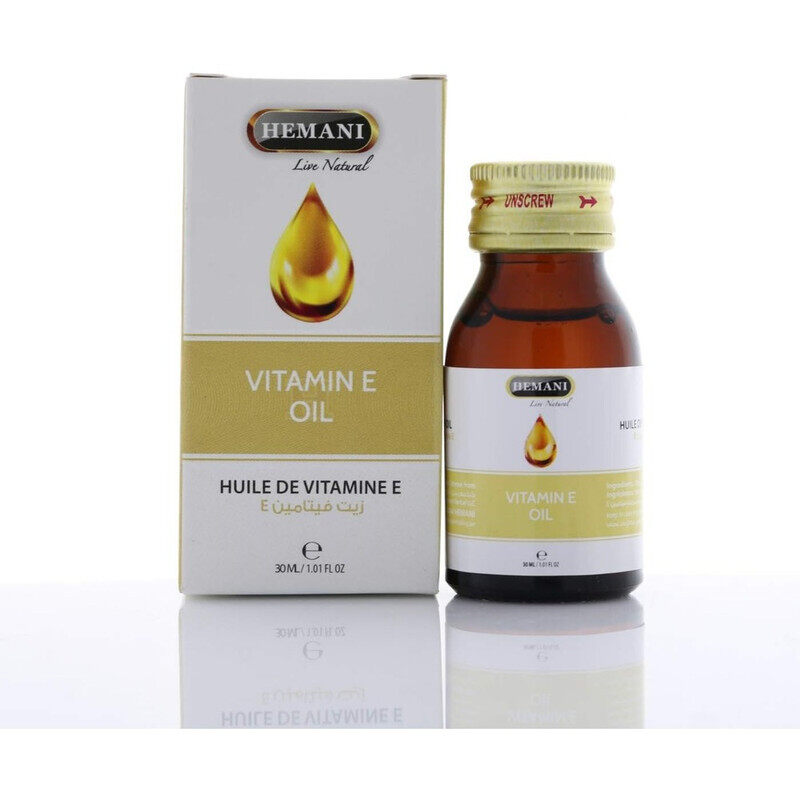 Hemani Vitamin E Oil - Promotes Skin Health - Helps Reduce Dandruff and Hair Dryness - 30 ml
Hemani Vitamin E Oil - Promotes Skin Health - Helps Reduce Dandruff and Hair Dryness - 30 ml