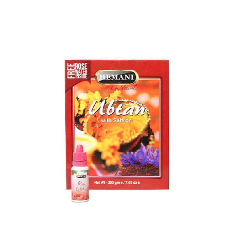 Hemani Ubtan With Saffron - Reveal Naturally Brighter and Glowing Skin - Protects the Skin from UV Radiations - 200 grams
Hemani Ubtan With Saffron - Reveal Naturally Brighter and Glowing Skin - Protects the Skin from UV Radiations - 200 grams