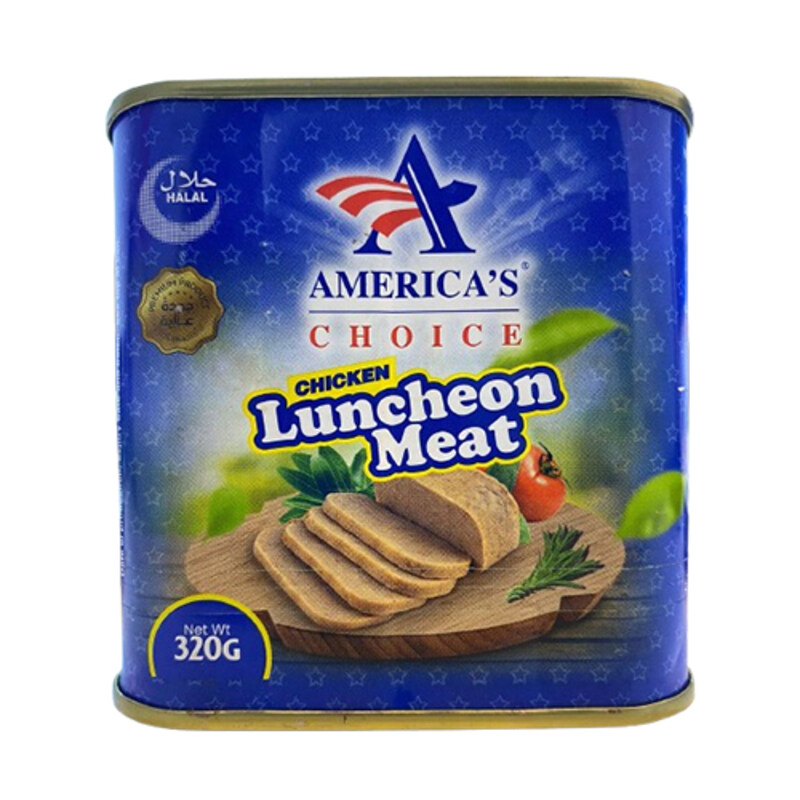 America's Choice Chicken Luncheon Meat - High-quality Blend of Chicken - Versatile & Convenient - 320 g
America's Choice Chicken Luncheon Meat - High-quality Blend of Chicken - Versatile & Convenient - 320 g