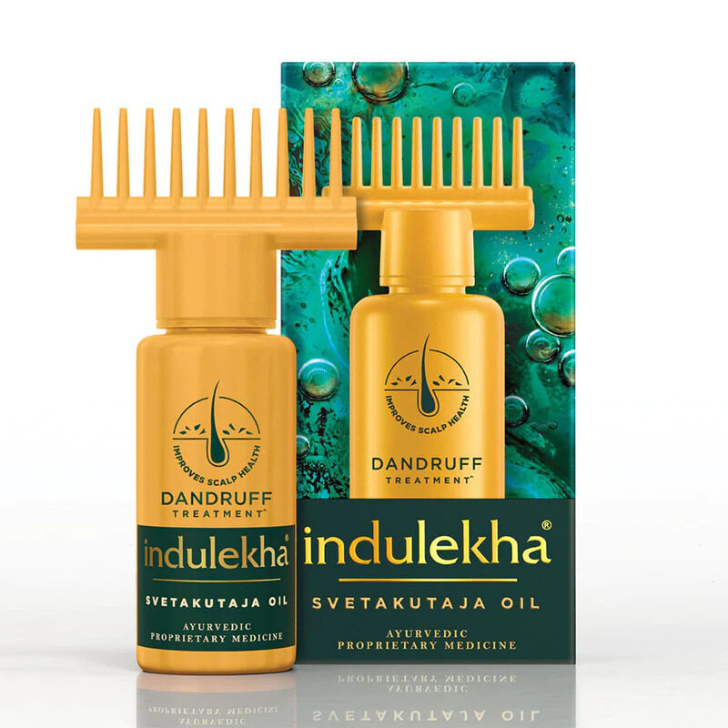 Indulekha Svetakutaja Oil - Dandruff Treatment - Enriched By Amla Neem & Brahmi - 100 ml
Indulekha Svetakutaja Oil - Dandruff Treatment - Enriched By Amla Neem & Brahmi - 100 ml