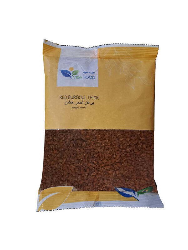 Vida Food Red Burgoul Thick - GMO Free and Natural - Superfood with Protein, Fiber, Minerals & Vitamins - 400 g
Vida Food Red Burgoul Thick - GMO Free and Natural - Superfood with Protein, Fiber, Minerals & Vitamins - 400 g