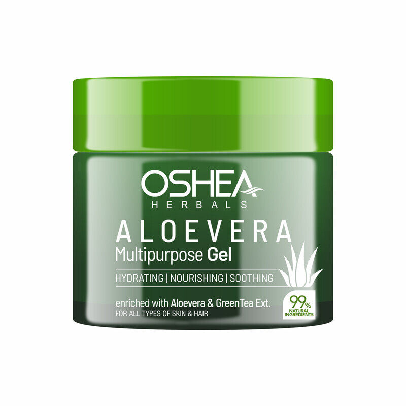Oshea Herbals Aloevera Multipurpose Gel - Hydrates & Nourishes the Skin - With Aloe Vera & Green Tea Extract - Light Weight & Non Greasy - For All Typ
Oshea Herbals Aloevera Multipurpose Gel - Hydrates & Nourishes the Skin - With Aloe Vera & Green Tea Extract - Light Weight & Non Greasy - For All Typ