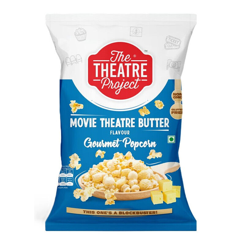 The Theater Project The Theatre Project Movie Theater Butter Gourmet Popcorn - Flavorful, Scrumptious & Yummy - Non GMO and Gluten Free - 27 g
The Theater Project The Theatre Project Movie Theater Butter Gourmet Popcorn - Flavorful, Scrumptious & Yummy - Non GMO and Gluten Free - 27 g