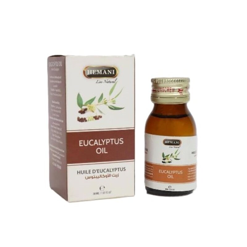 Hemani Eucalyptus Oil - Anti-Inflammatory & Antiseptic Properties - Relieves Congestion - 30 ml
Hemani Eucalyptus Oil - Anti-Inflammatory & Antiseptic Properties - Relieves Congestion - 30 ml