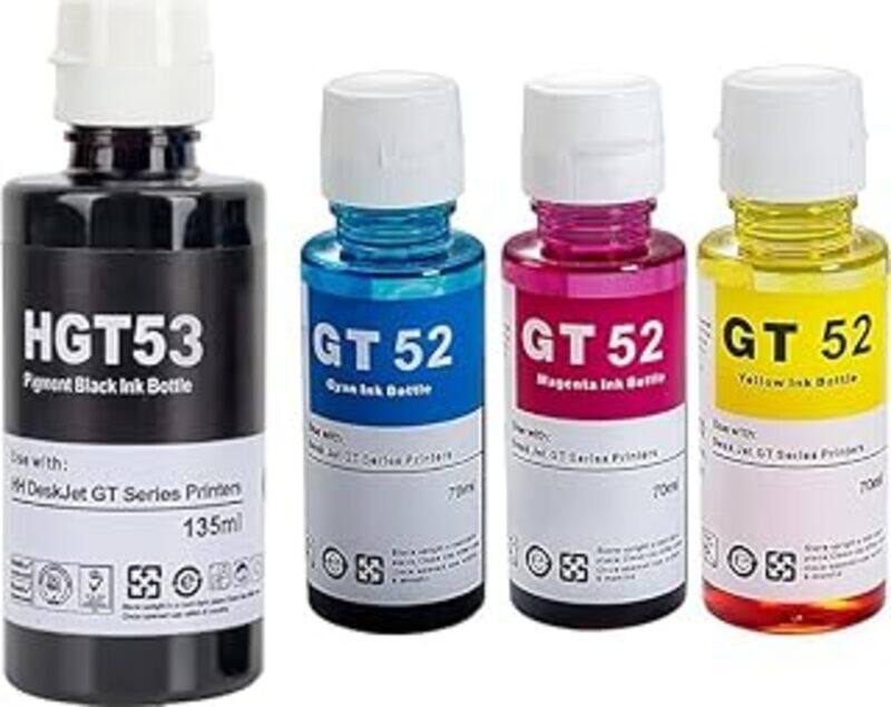 HP Ink Refill Kit GT52 Compatible With H Printer DeskJet Smart GT Tank Ink (4-Packs)
HP Ink Refill Kit GT52 Compatible With H Printer DeskJet Smart GT Tank Ink (4-Packs)