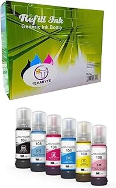 Epson 108 Compatible Ink Set For L8050 70 ml Multipack Black, Cyan, Yellow, Magenta, Light cyan, light magenta
Epson 108 Compatible Ink Set For L8050 70 ml Multipack Black, Cyan, Yellow, Magenta, Light cyan, light magenta