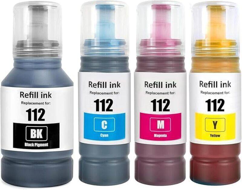 Epson 112 Ink Compatible with Epsn 112 C13T06C14A C13T06C24A C13T06C34A C13T06C44A Ink Container Refill Ink Multipack for L6490 L6550 L6570 L6580 L1116 0 L1
Epson 112 Ink Compatible with Epsn 112 C13T06C14A C13T06C24A C13T06C34A C13T06C44A Ink Container Refill Ink Multipack for L6490 L6550 L6570 L6580 L1116 0 L1