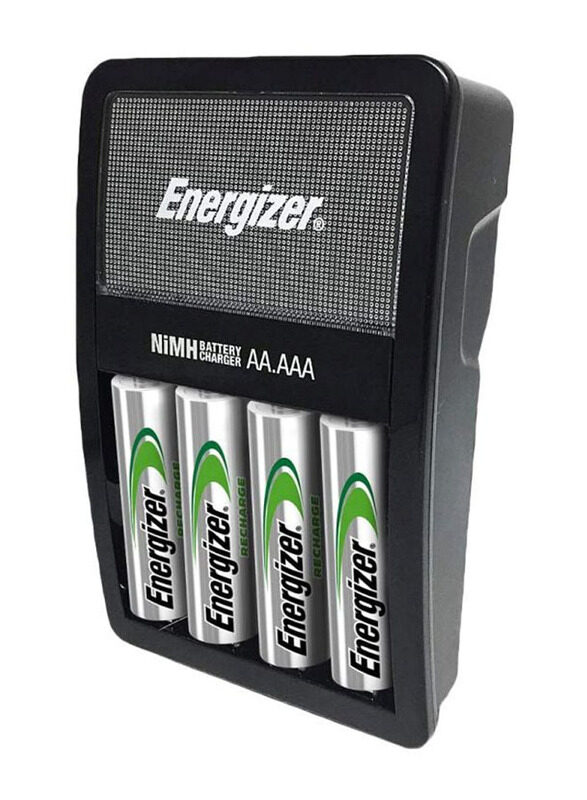 Energizer AA & AAA Battery Charger With 4 AA NiMH Rechargeable Batteries, Multicolour
Energizer AA & AAA Battery Charger With 4 AA NiMH Rechargeable Batteries, Multicolour