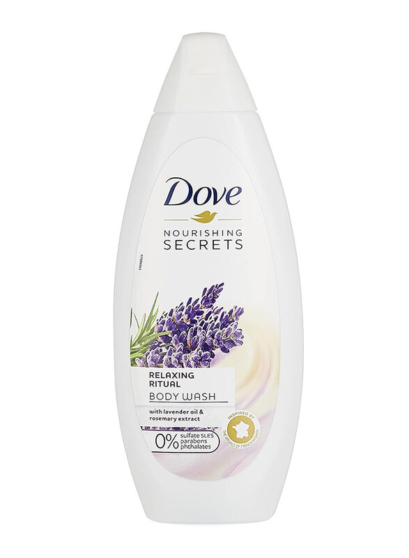 Dove Relaxing Ritual Lavender Oil And Rosemary Extract Body Wash, 250ml, 2 Pieces
Dove Relaxing Ritual Lavender Oil And Rosemary Extract Body Wash, 250ml, 2 Pieces