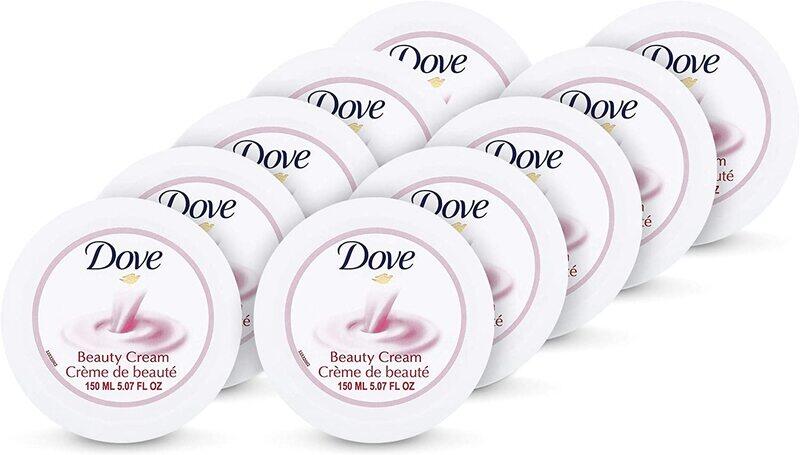 Dove Nourishing Body Care Beauty Cream with 24 Hour Moisturization, 150ml, 10 Pieces
Dove Nourishing Body Care Beauty Cream with 24 Hour Moisturization, 150ml, 10 Pieces